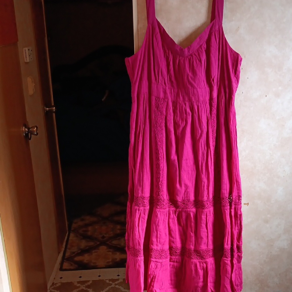Sonoma Purple Tiered Maxi Sundress with Spaghetti Straps